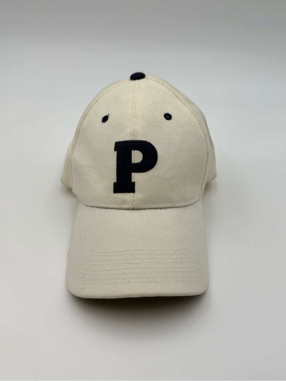 Beverly Hills Polo Club Cream Baseball Cap with Black 'P'
